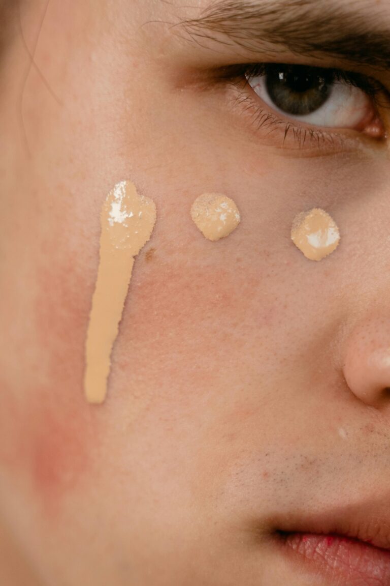 Lovechild Masaba Skip Everything Blurring 4-in-1 Serum foundation bottle with sleek pink and gold packaging